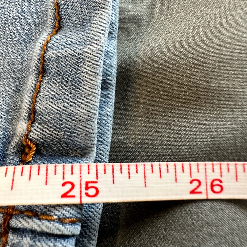 Monkey Ridge Jeans Original Vintage Bell Bottom White Wash Y2K Size 3/26 - Picture 13 of 16